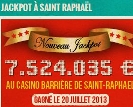 Magic Casinos Jackpot au casino Saint Raphael
