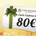 Cadeau Yves Rocher sur 333 Palace Casino